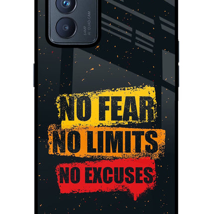No Fear No Limits No Excuse Oppo Reno6 Pro 5G Glass Case