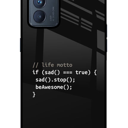 Life Motto Code Oppo Reno6 Pro 5G Glass Case