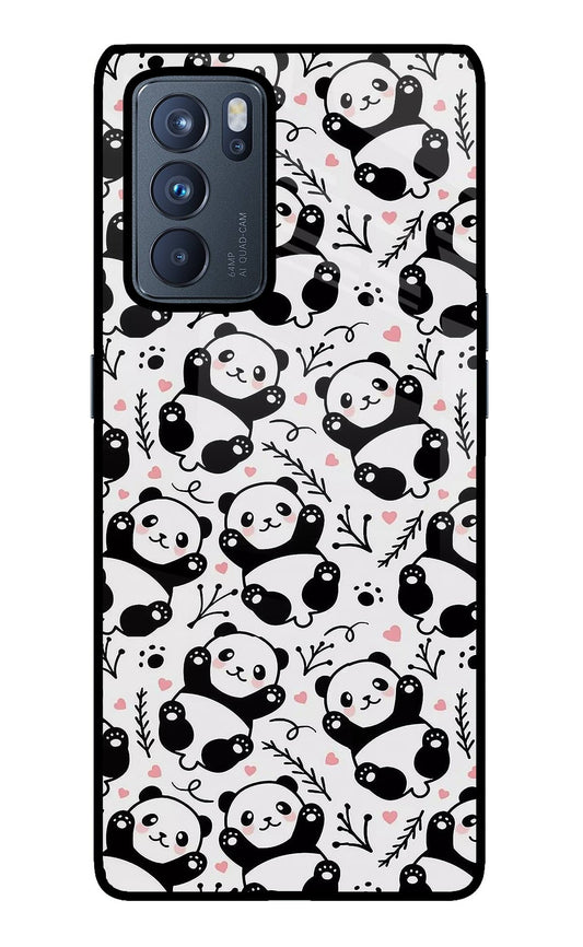 Cute Panda Oppo Reno6 Pro 5G Glass Case