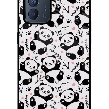 Cute Panda Oppo Reno6 Pro 5G Glass Case