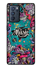 Music Graffiti Oppo Reno6 Pro 5G Glass Case