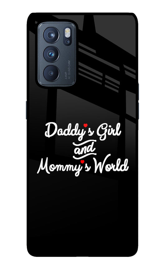 Daddy's Girl and Mommy's World Oppo Reno6 Pro 5G Glass Case
