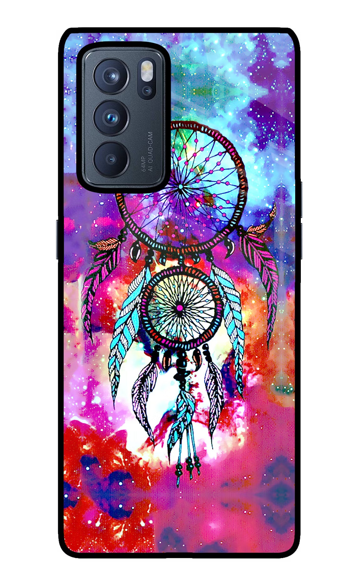 Dream Catcher Abstract Oppo Reno6 Pro 5G Glass Case Back Cover by Casekaro