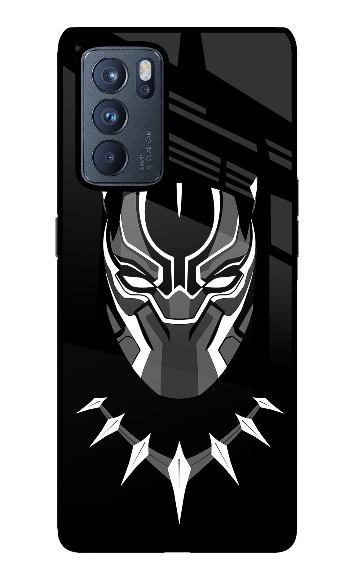Black Panther Oppo Reno6 Pro 5G Glass Case