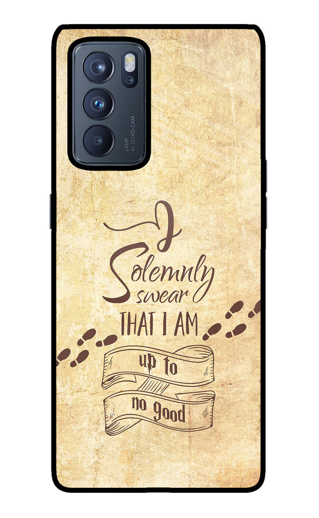 I Solemnly swear that i up to no good Oppo Reno6 Pro 5G Glass Case
