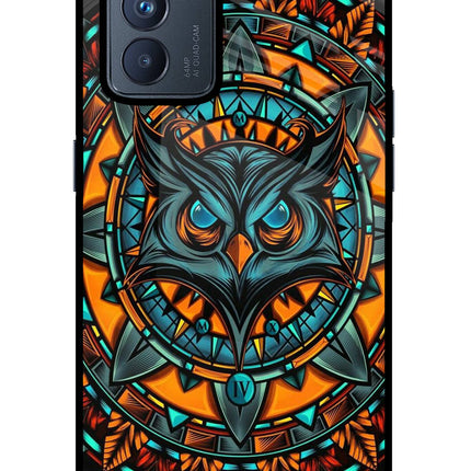 Angry Owl Art Oppo Reno6 Pro 5G Glass Case