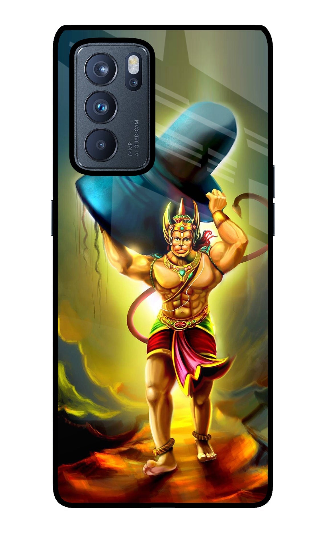 Lord Hanuman Oppo Reno6 Pro 5G Back Cover