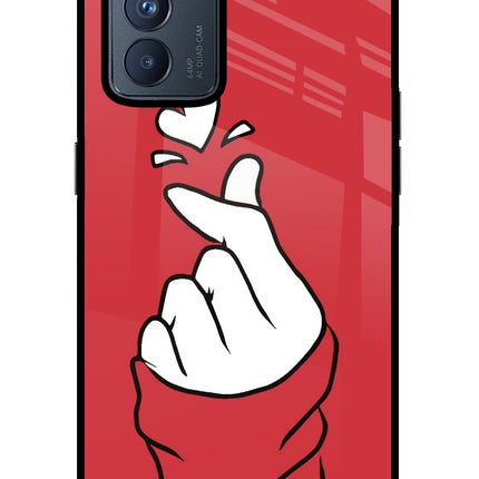 Korean Love Sign Oppo Reno6 Pro 5G Glass Case