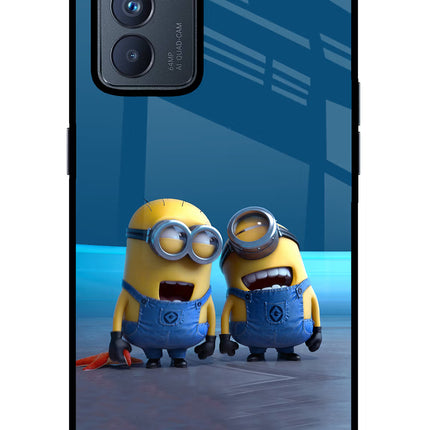 Minion Laughing Oppo Reno6 Pro 5G Glass Case Back Cover by Casekaro