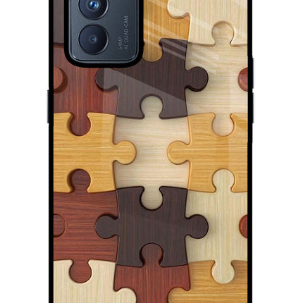 Wooden Puzzle Oppo Reno6 Pro 5G Glass Case