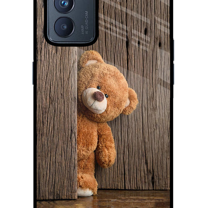 Teddy Wooden Oppo Reno6 Pro 5G Glass Case
