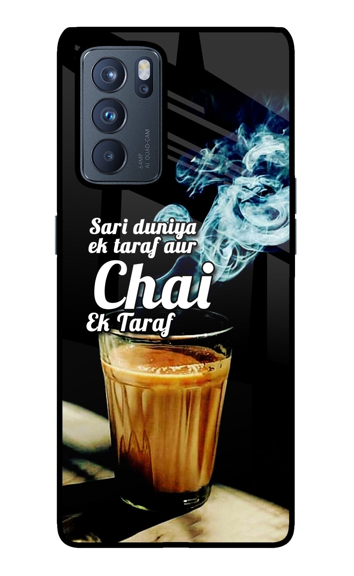 Chai Ek Taraf Quote Oppo Reno6 Pro 5G Glass Case