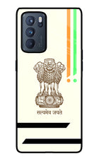 Satyamev Jayate Brown Logo Oppo Reno6 Pro 5G Glass Case