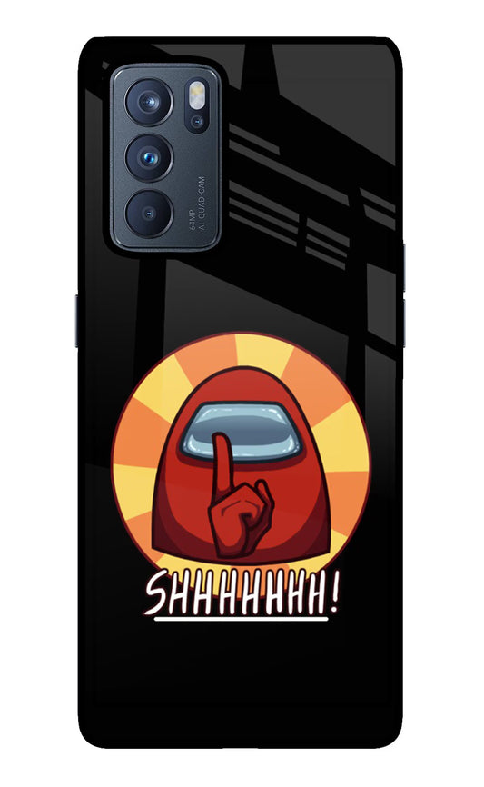 Among Us Shhh! Oppo Reno6 Pro 5G Glass Case