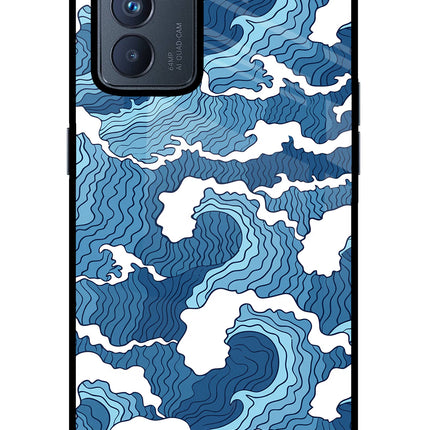 Blue Waves Oppo Reno6 Pro 5G Glass Case