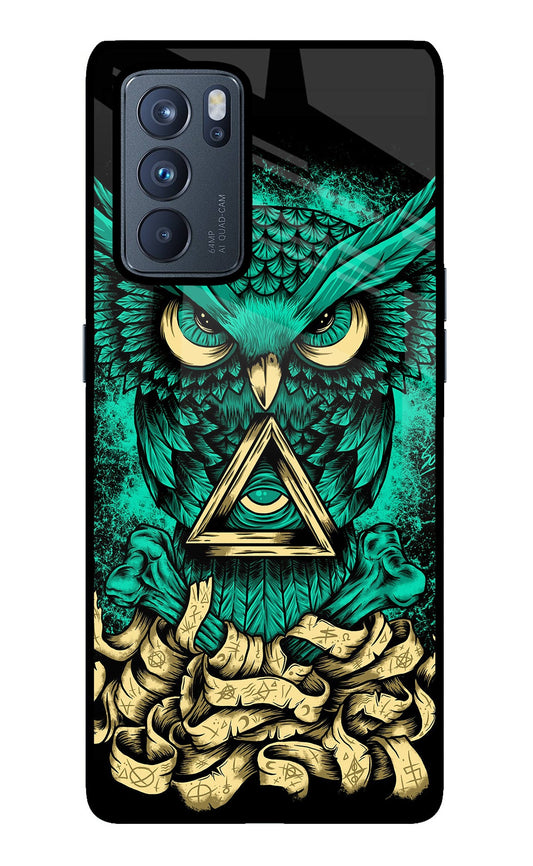 Green Owl Oppo Reno6 Pro 5G Glass Case