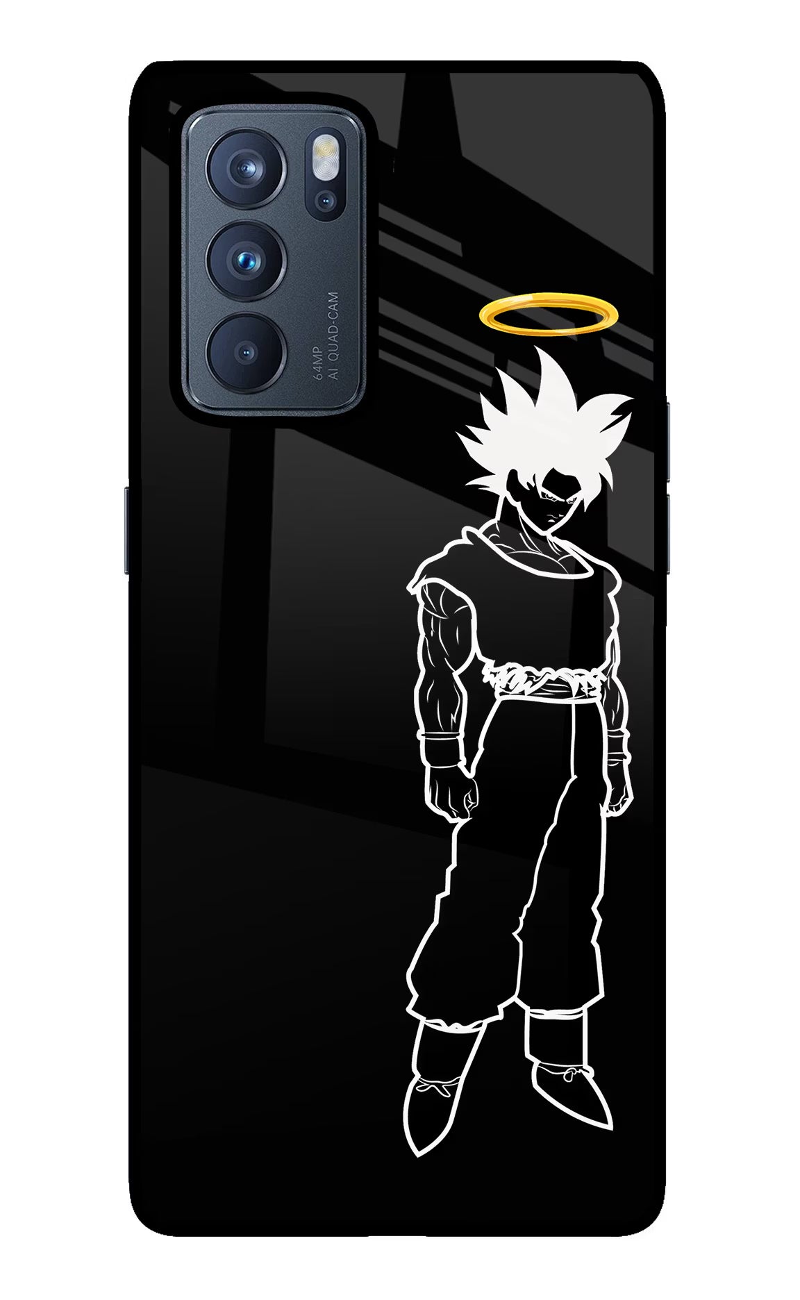 DBS Character Oppo Reno6 Pro 5G Glass Case Back Cover by Casekaro