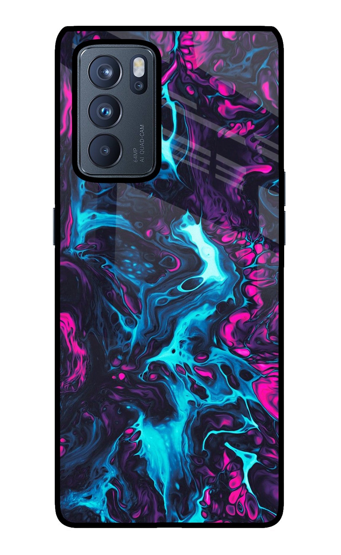 Abstract Oppo Reno6 Pro 5G Glass Case