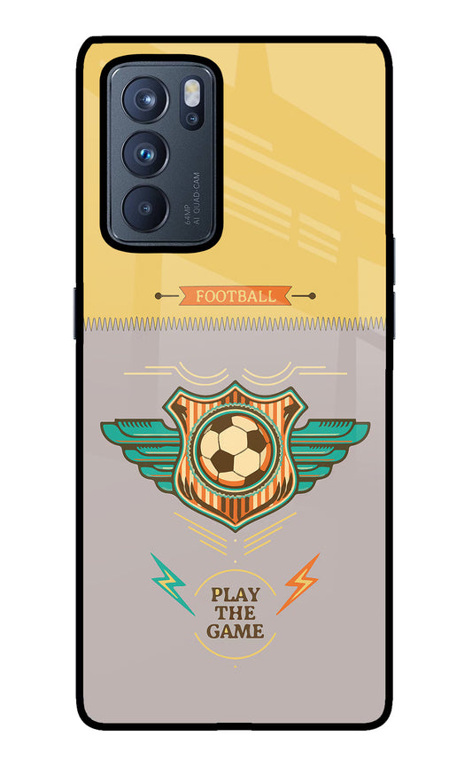 Football Oppo Reno6 Pro 5G Glass Case
