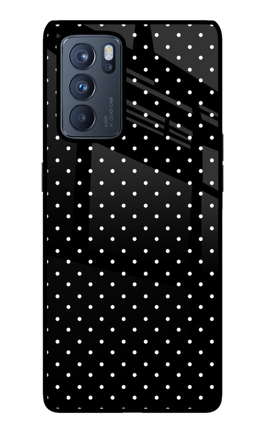 White Dots Oppo Reno6 Pro 5G Glass Case