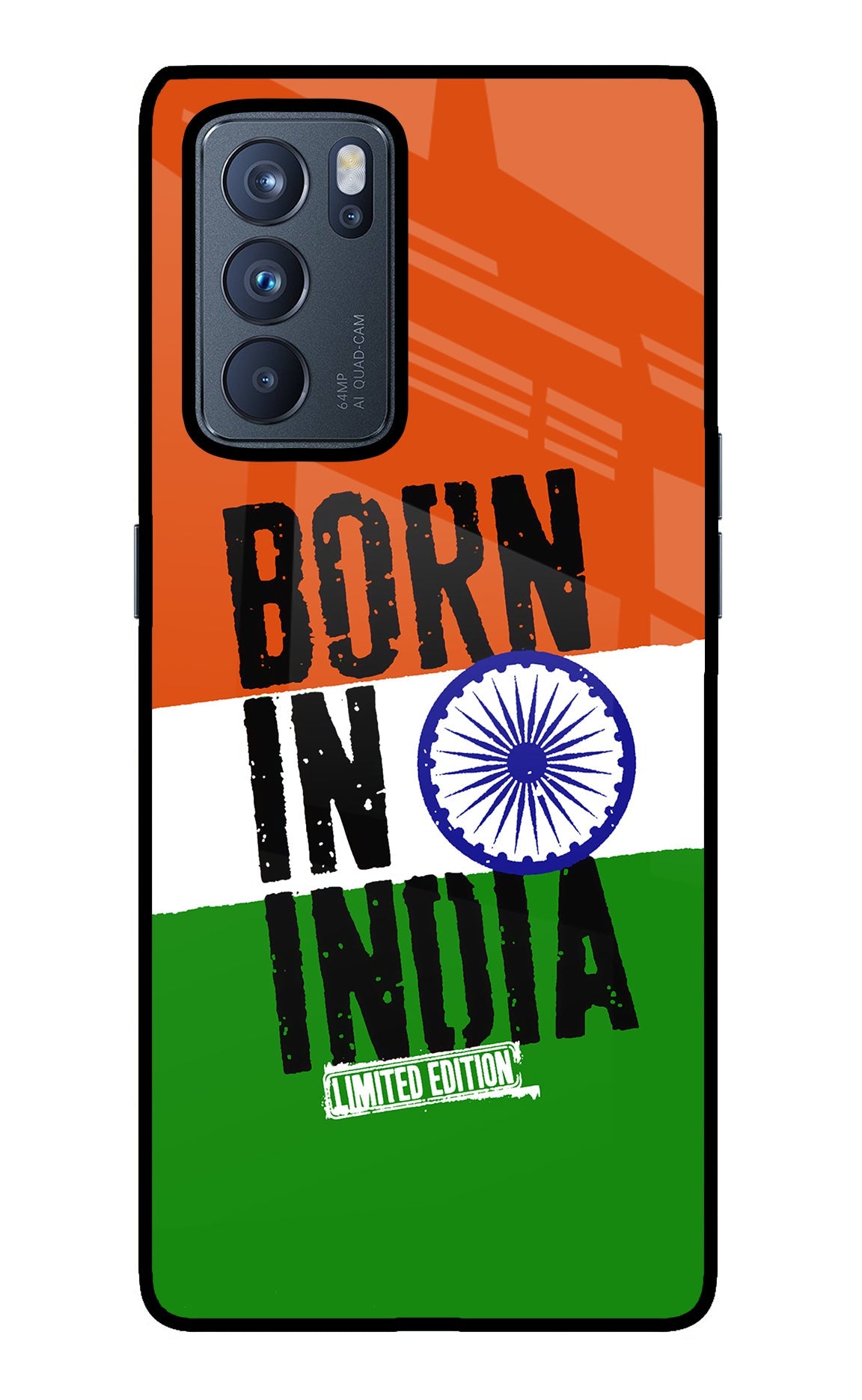 Born in India Oppo Reno6 Pro 5G Glass Case