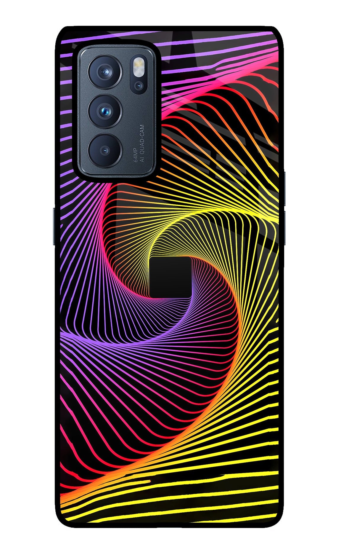 Colorful Strings Oppo Reno6 Pro 5G Glass Case