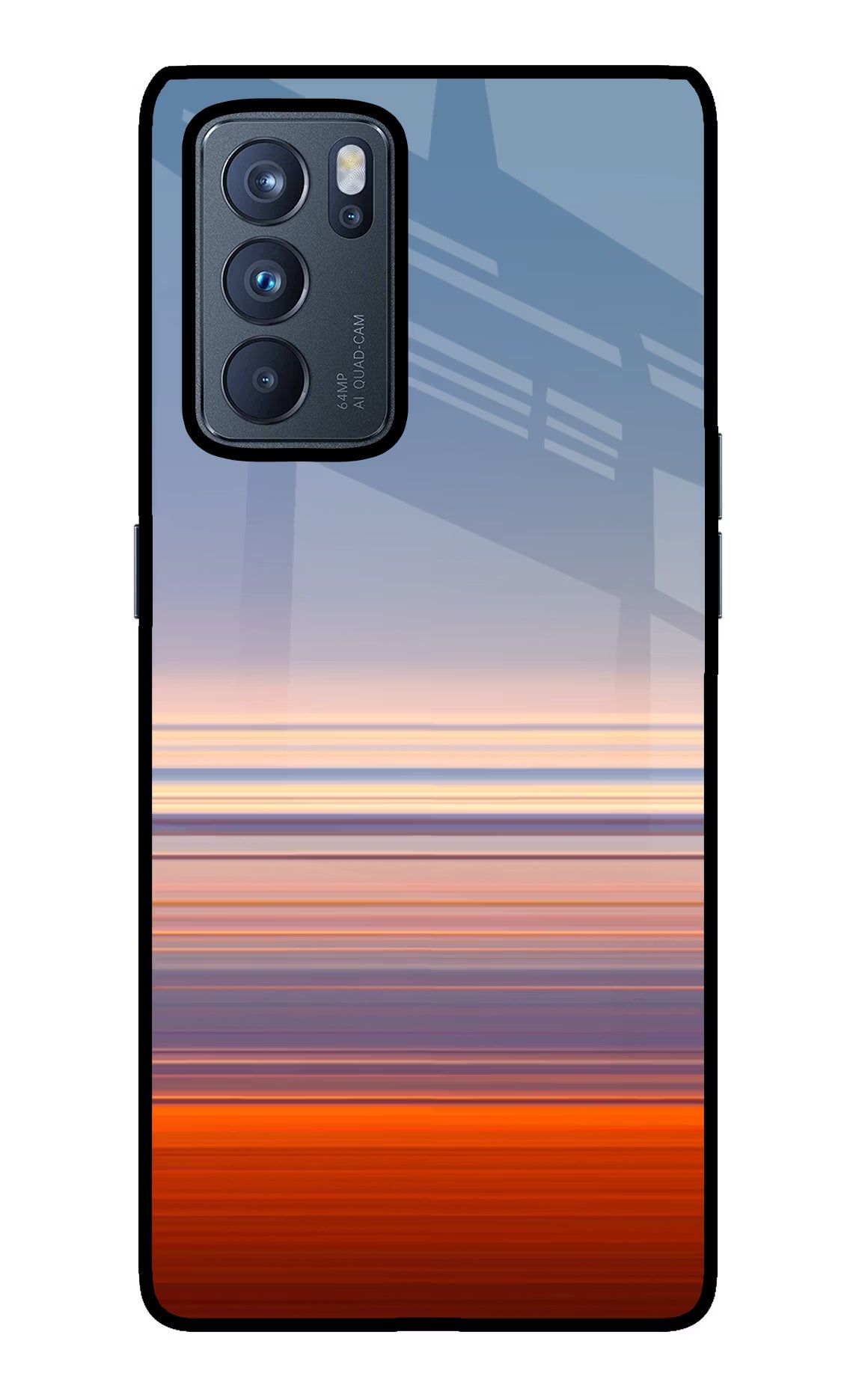 Morning Colors Oppo Reno6 Pro 5G Glass Case Back Cover by Casekaro