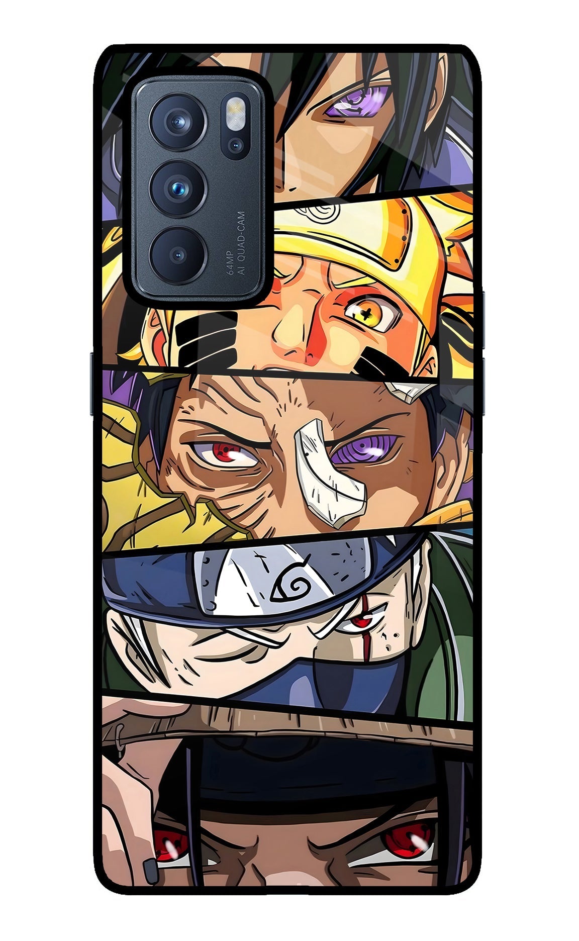Naruto Character Oppo Reno6 Pro 5G Glass Case