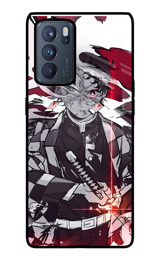 Demon Slayer Oppo Reno6 Pro 5G Glass Case