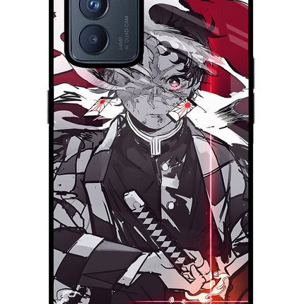 Demon Slayer Oppo Reno6 Pro 5G Glass Case Back Cover by Casekaro