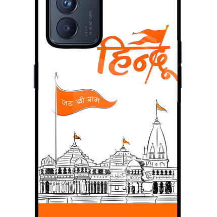 Jai Shree Ram Hindu Oppo Reno6 Pro 5G Glass Case Back Cover by Casekaro