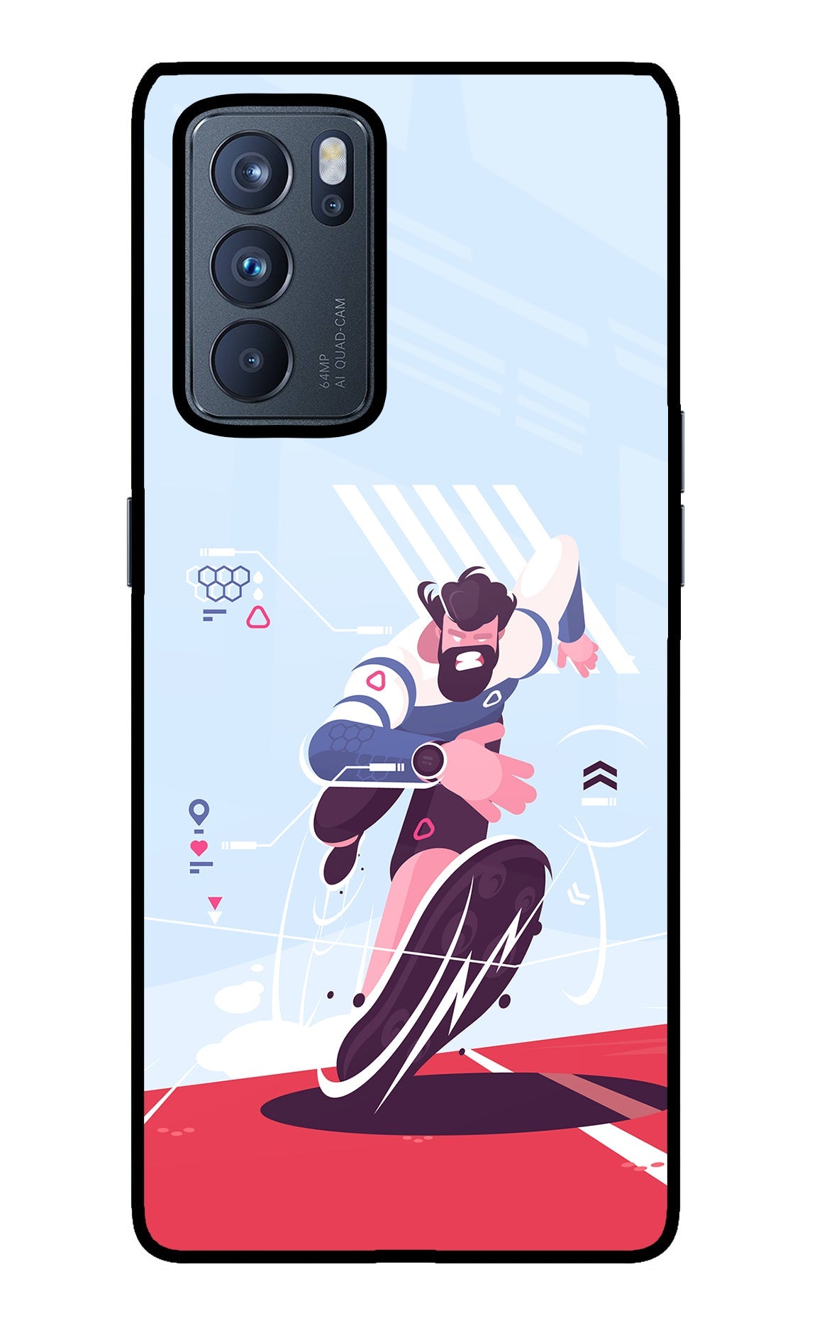 Run Pro Oppo Reno6 Pro 5G Back Cover