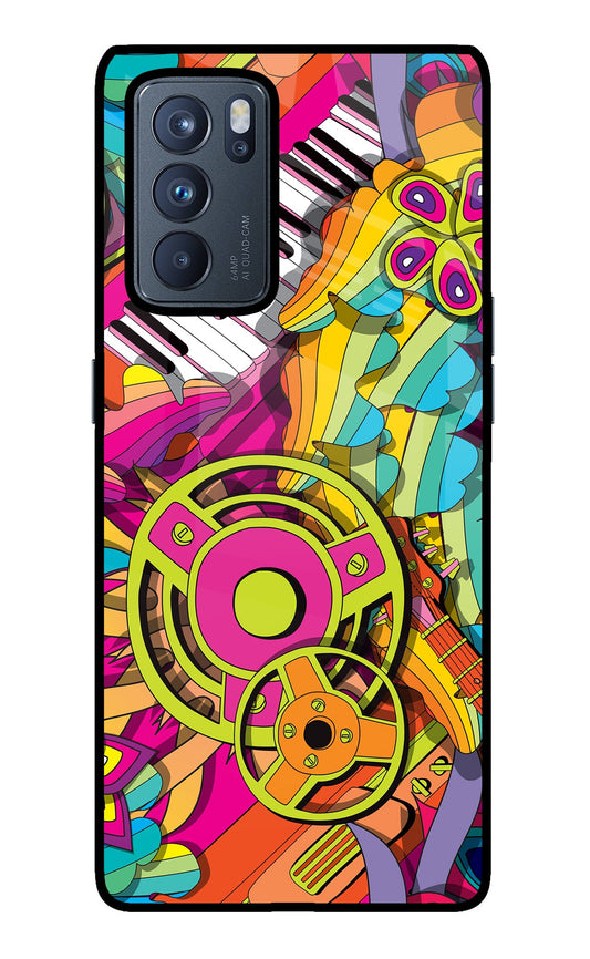 Music Doodle Oppo Reno6 Pro 5G Glass Case