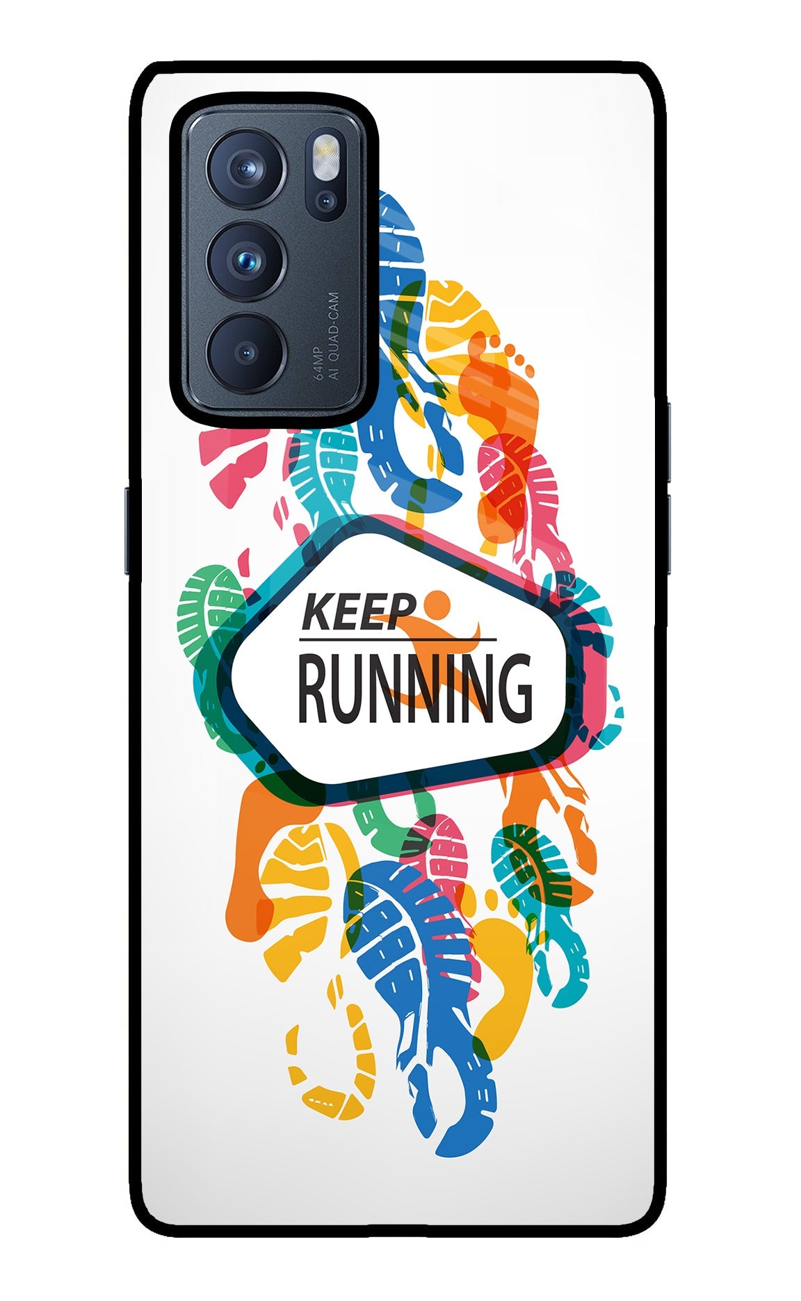 Keep Running Oppo Reno6 Pro 5G Glass Case