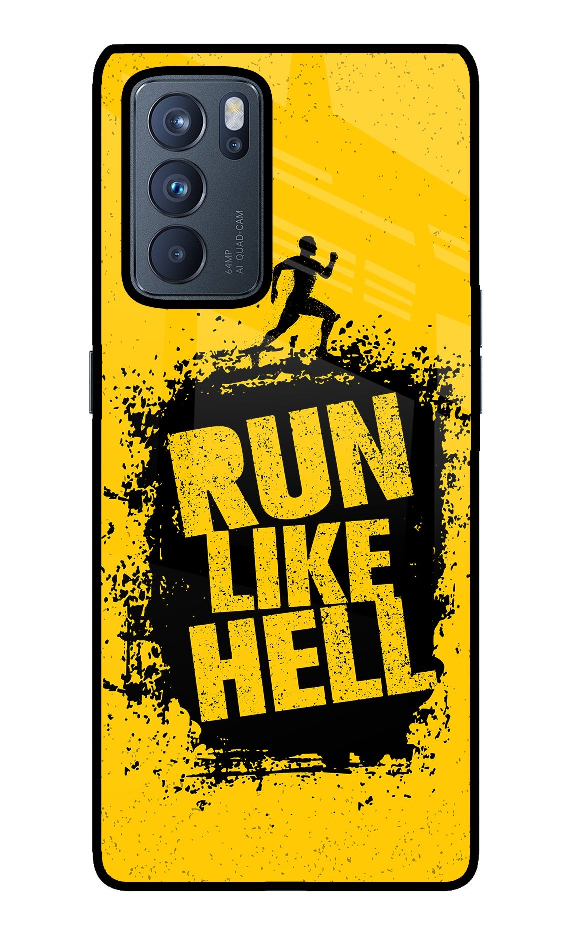 Run Like Hell Oppo Reno6 Pro 5G Glass Case