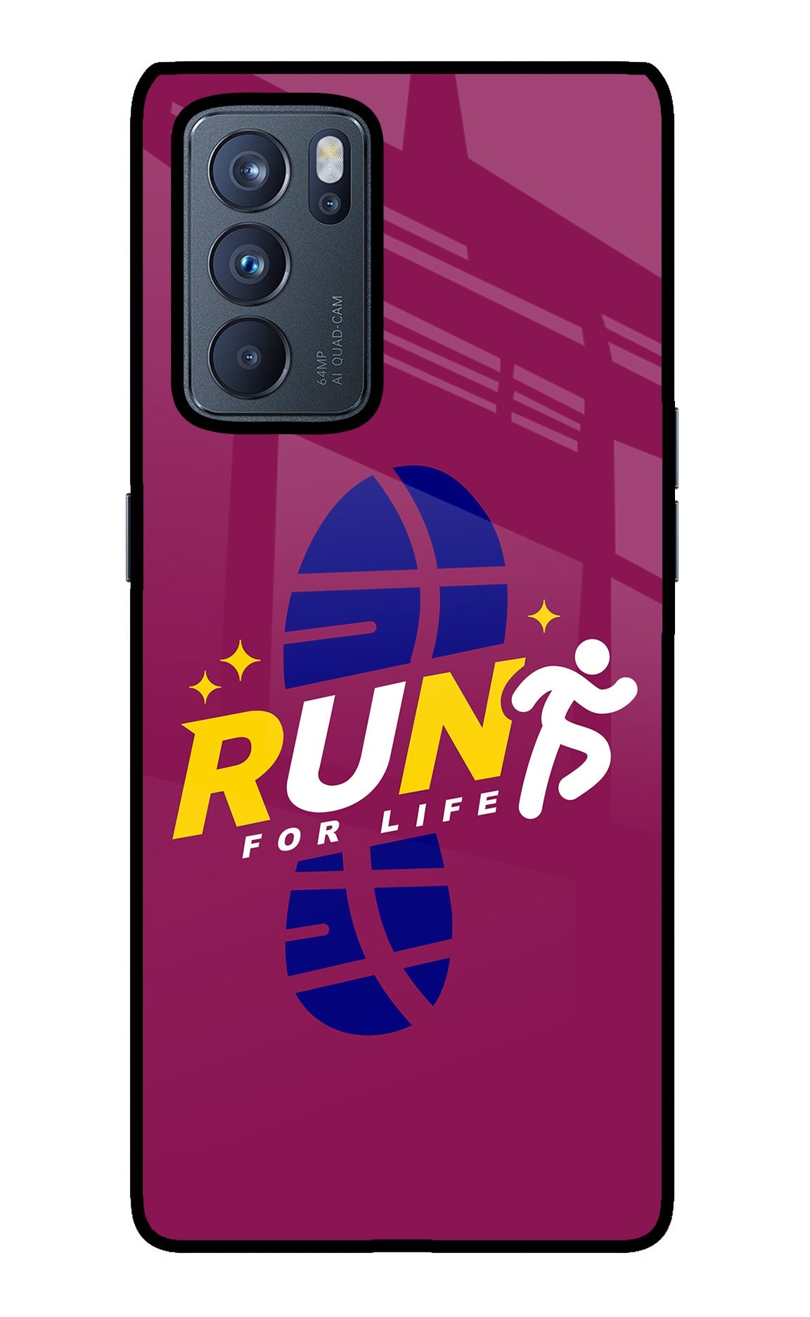 Run for Life Oppo Reno6 Pro 5G Back Cover