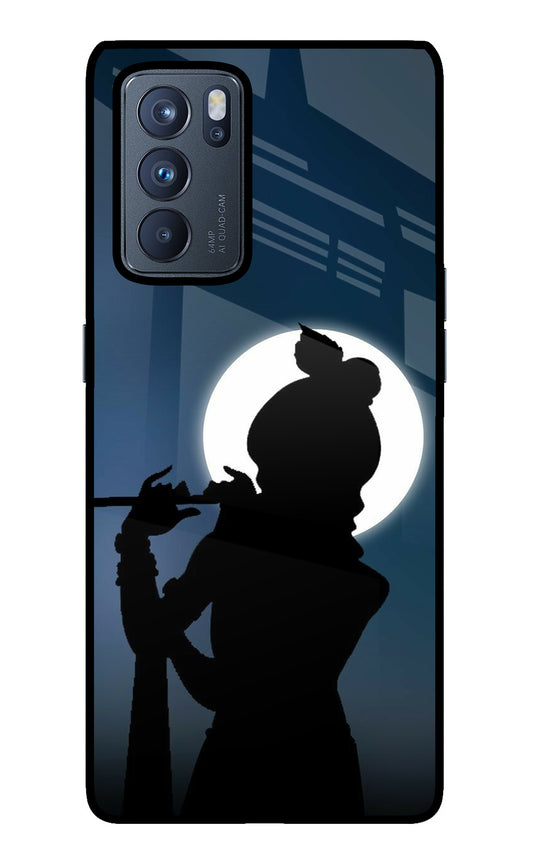 Shri Krishna Silhouette Oppo Reno6 Pro 5G Glass Case