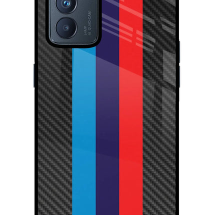 BMW Stripes Pattern Oppo Reno6 Pro 5G Glass Case