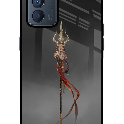 Shiv Trishul Oppo Reno6 Pro 5G Glass Case Back Cover by Casekaro