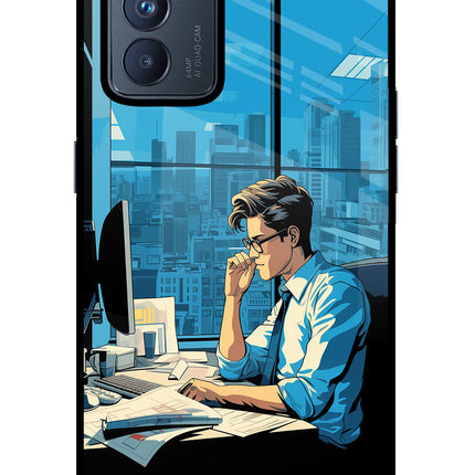 Focused Hustler (AI Generated) Oppo Reno6 Pro 5G Glass Case