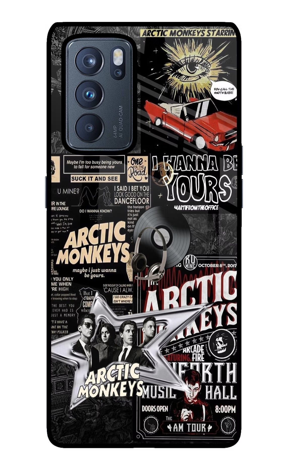 Arctic Monkeys Oppo Reno6 Pro 5G Glass Case Back Cover by Casekaro