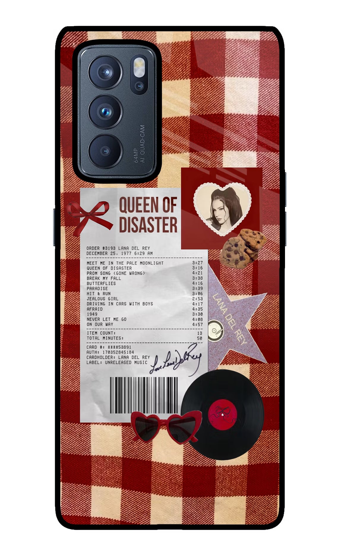 Queen of Disaster Oppo Reno6 Pro 5G Glass Case Back Cover by Casekaro