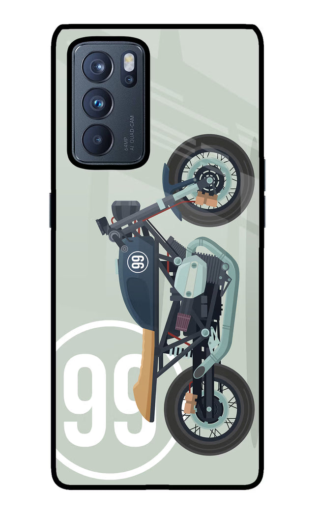 Classic Cafe Racer 99 Oppo Reno6 Pro 5G Glass Case