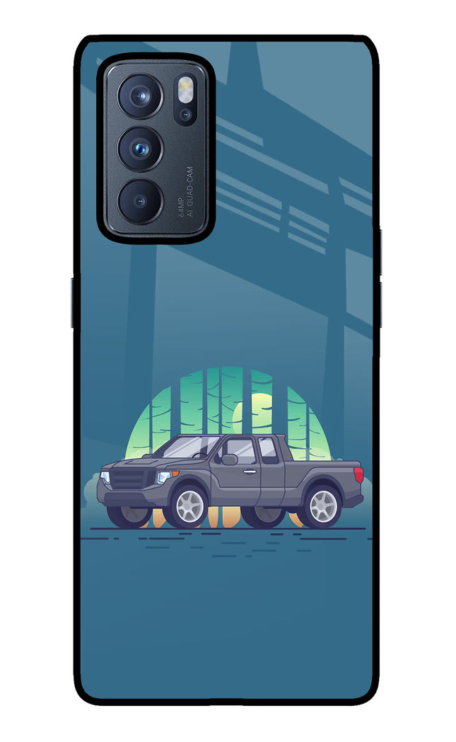 Retro Garage Vibe Oppo Reno6 Pro 5G Glass Case