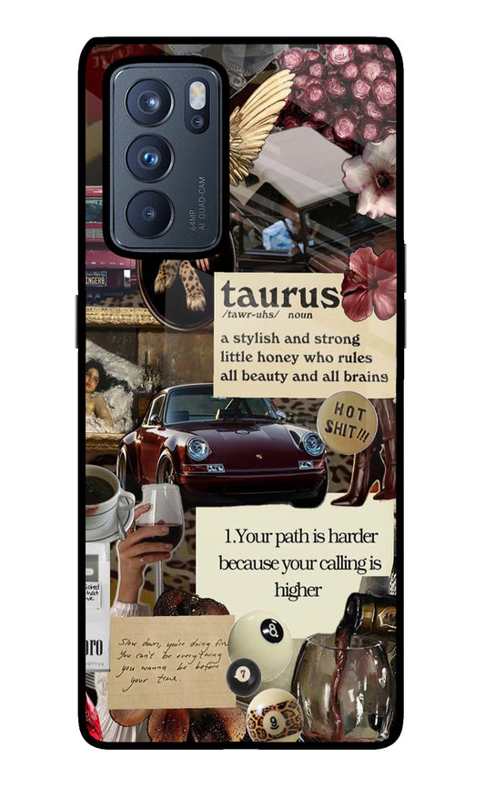 Taurus Zodiac Oppo Reno6 Pro 5G Glass Case