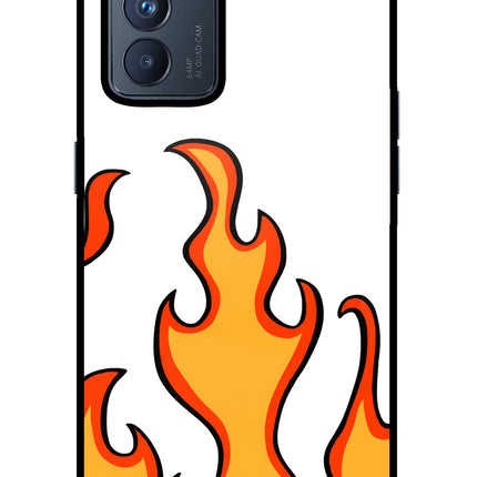 Fired Up – White Oppo Reno6 Pro 5G Glass Case