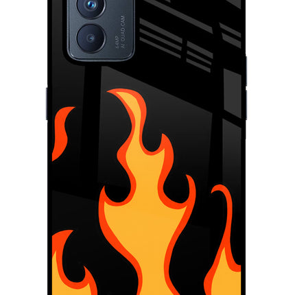 Fired Up – Black Oppo Reno6 Pro 5G Glass Case