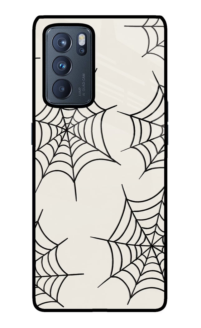 Spider Web Oppo Reno6 Pro 5G Glass Case
