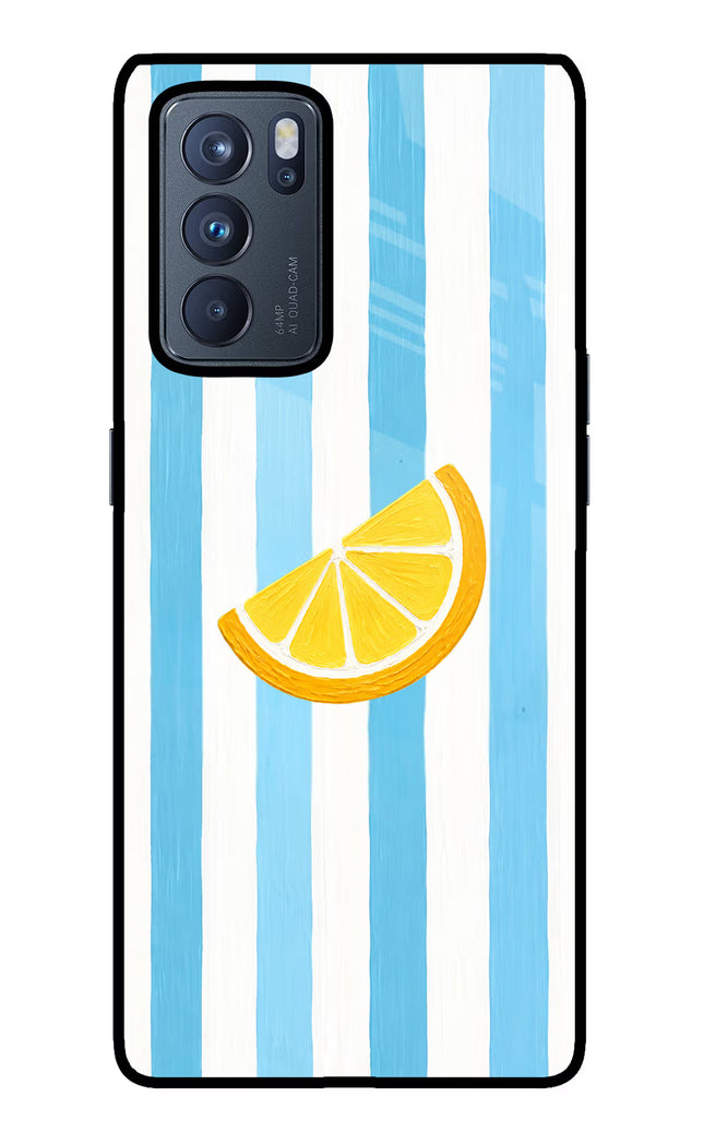 Summer Lemon Oppo Reno6 Pro 5G Glass Case