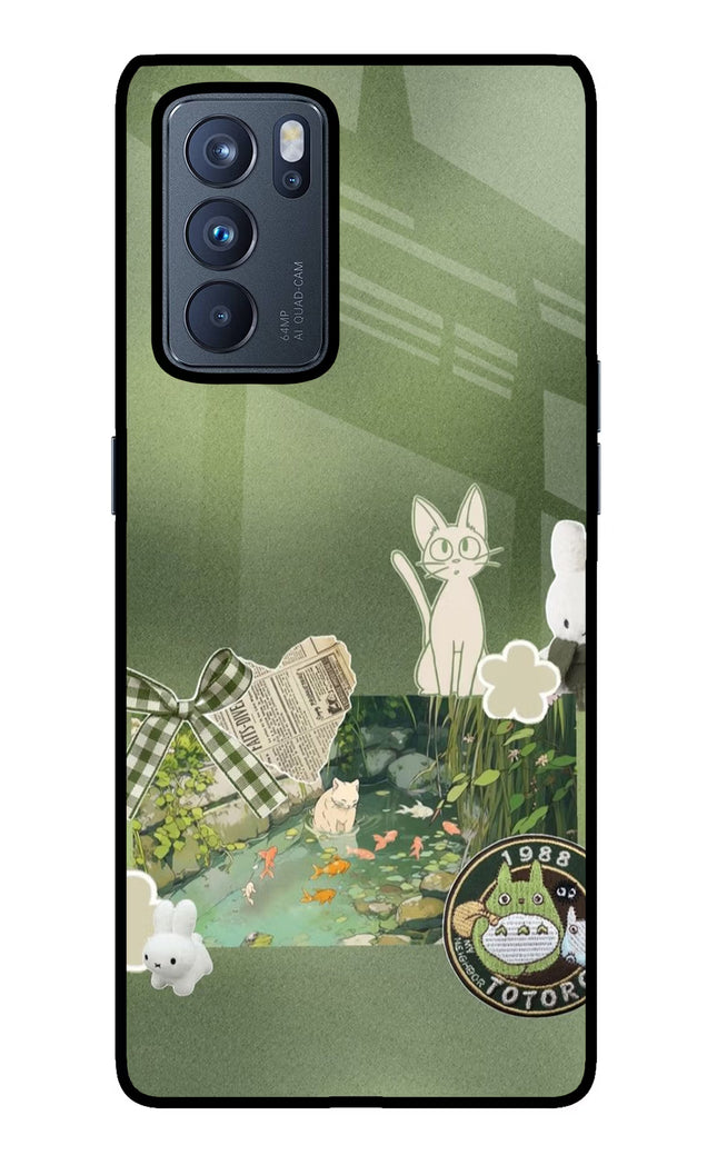 Aesthetic anime Oppo Reno6 Pro 5G Glass Case